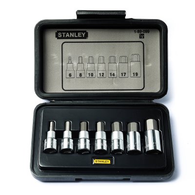 ชุดลูกบ็อกเดือย 6 เหลี่ยม STANLEY 1/2 นิ้ว 7 ชิ้น รุ่น 89-099