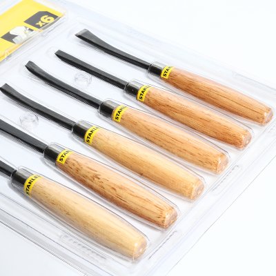 ชุดสิ่วแกะสลักไม้ STANLEY 6 ชิ้น รุ่น 16-120