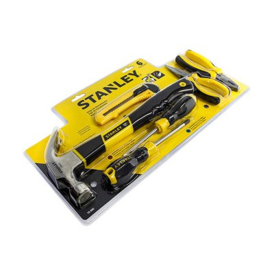 ชุดเครื่องมือ 6 ชิ้น แผงแขวน STANLEY รุ่น 70-880
