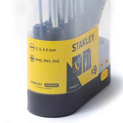 ชุดไขควง9ชิ้น เปลี่ยนหัวได้ STANLEY รุ่น STHT62511-8