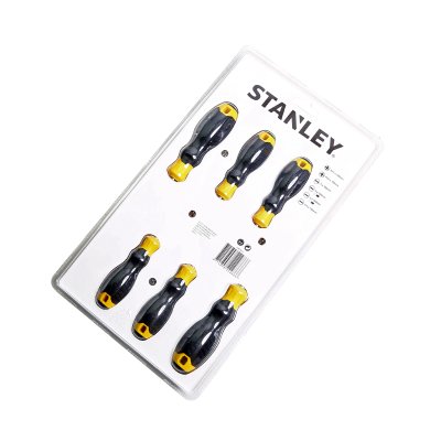 ชุดไขควง 6 ชิ้น ปากแฉก PH1,2 ปากแบน 5,6.5มม. STANLEY รุ่น STMT66672