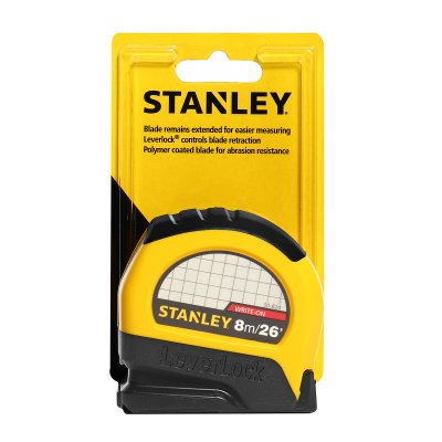 ตลับเมตร LEVERLOCK 8 เมตร STANLEY รุ่น 5-30-824