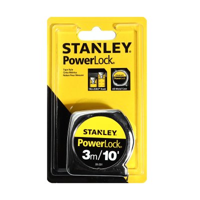 ตลับเมตร POWERLOCK 3 เมตร STANLEY รุ่น 33-231-21-109