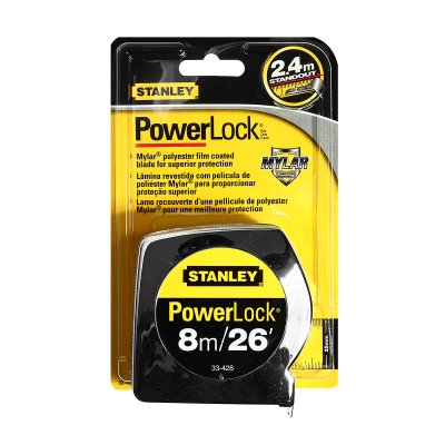 ตลับเมตร POWERLOCK 8 เมตร STANLEY รุ่น 33-428-20-159
