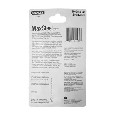 ตลับเมตร Stanley 3M.x13MM. #33-589 MAXSTEEL
