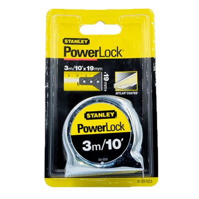 ตลับเมตร Stanley 3M.x19MM. #33-523 POWERLOCK