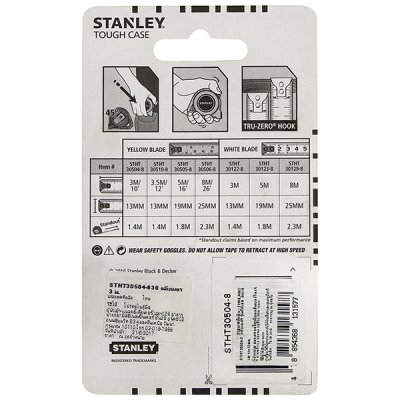 ตลับเมตรทัฟเคส Stanley 3M.x13MM. #STHT30504-8