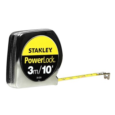 ตลับเมตรเพาเวอร์ล็อค Stanley (3M.x13MM. #33-231/5M.x19MM. #33-158/8M.x25MM. #33-428)