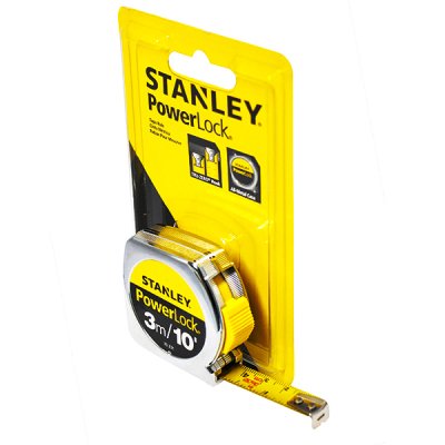 ตลับเมตรเพาเวอร์ล็อค Stanley (3M.x13MM. #33-231/5M.x19MM. #33-158/8M.x25MM. #33-428)