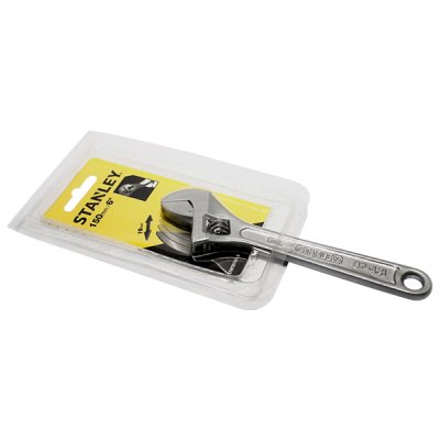 ประแจเลื่อนชุบขาว Stanley (6″ #STMT87431-8/12″ #87-434/18″ #87-371)