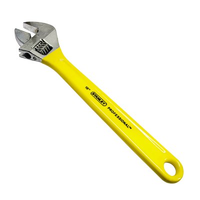 ประแจเลื่อนด้ามหุ้มยาง Stanley 18″ #87-796