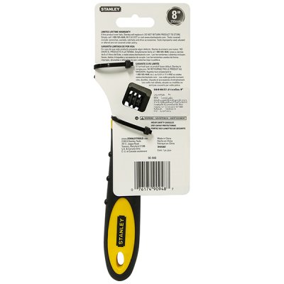 ประแจเลื่อนด้ามหุ้มยาง Stanley (8″ #90-948/10″ #90-949/12″ #90-950-22)