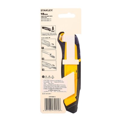 มีดคัตเตอร์ 18 มม. หักใบสไลด์ล็อค STANLEY รุ่น STHT10501-8