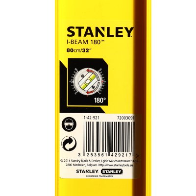 ระดับน้ำ I-BEAM หมุนได้ 180° STANLEY รุ่น S351-42921 (32”/40”)