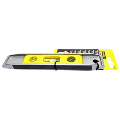 ระดับน้ำทอปิโด อลูมิเนียม Stanley 9″ #42-465 แถบแม่เหล็ก