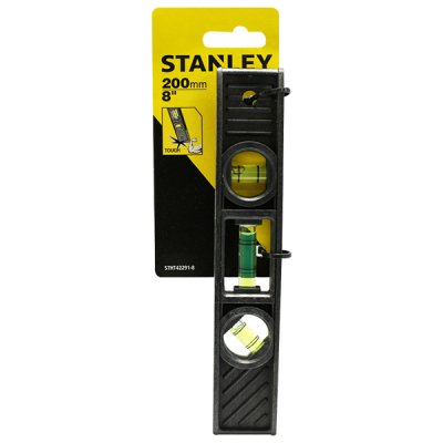 ระดับน้ำทอร์ปิโด Stanley 8″ #42-291 แถบแม่เหล็ก