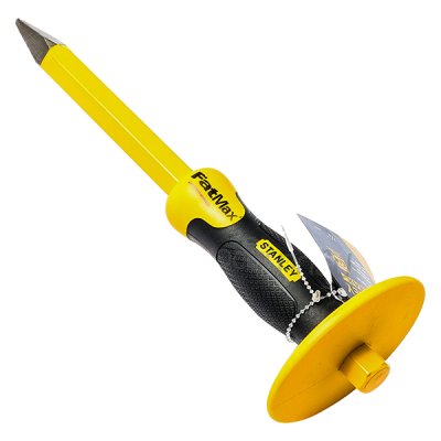 สกัดมือจับหุ้มยาง ปลายแหลม #16-329 Stanley 3/4″ 12″