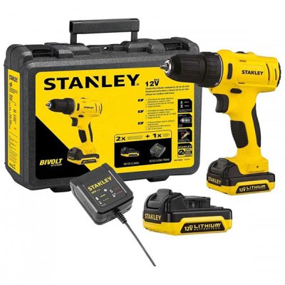 สว่านกระแทกไร้สาย Stanley 12V พร้อมแบตเตอรี่ 1.5Ah. รุ่น SCH121S2K-B1