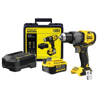 สว่านกระแทกไร้สาย พร้อมแบตเตอรี่ Stanley 4Ah 1 ก้อน รุ่น SBD726M1K-B1