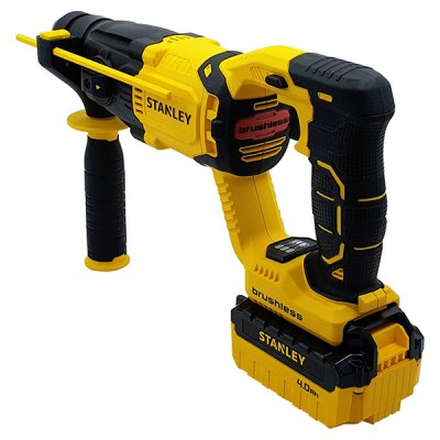 สว่านโรตารี่ไร้สาย Stanley SDS+ ไร้แปรงถ่าน 18V เบตเตอรรี่ 4.0 Ah รุ่น SBR20M2K-B1