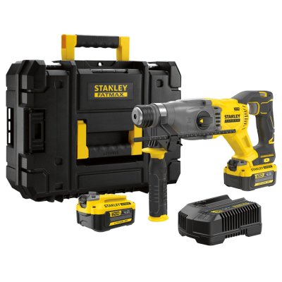 สว่านโรตารี่ไร้สาย ไร้แปรงถ่าน Stanley 20V Li-ion SDS-Plus 22 มม. 3 โหมด รุ่น SBH900M2K-B1