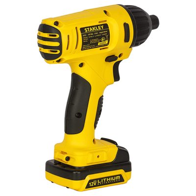 สว่านไขควงกระแทกไร้สาย Stanley 12V เบตเตอรี่ 1.5 Ah รุ่น SCI121S2-B1