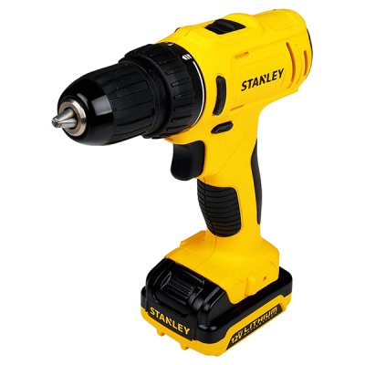 สว่านไร้สาย Stanley 12V แบตเตอรี่ 1.5 Ah พร้อมชุดดอกสว่าน 16 ชิ้น รุ่น SCD121S2KA-B1