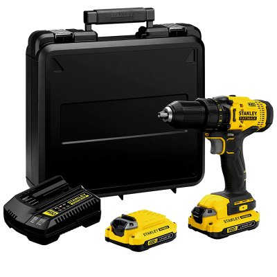 สว่านไร้สาย Stanley 20V แบบเตอรี่ 2.0Ah รุ่น SCD700D2K-B1