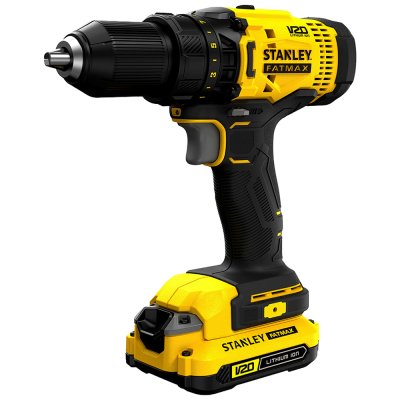 สว่านไร้สาย Stanley 20V แบบเตอรี่ 2.0Ah รุ่น SCD700D2K-B1