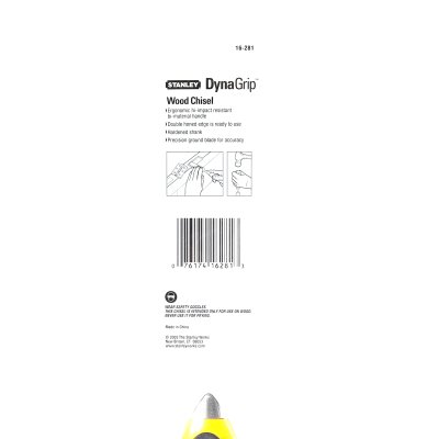 สิ่วด้ามยาง STANLEY กว้าง 22 มม. (7/8") / 30 มม. (1-3/16") รุ่น 16-281/16-286