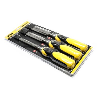 สิ่วด้ามยาง Stanley 3 ตัว/ชุด (ขนาด 12, 18, 25 มม.) รุ่น 16-285