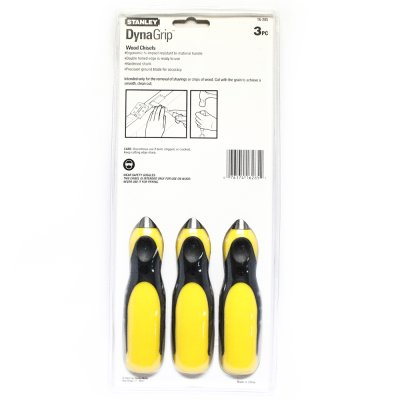 สิ่วด้ามยาง Stanley 3 ตัว/ชุด (ขนาด 12, 18, 25 มม.) รุ่น 16-285