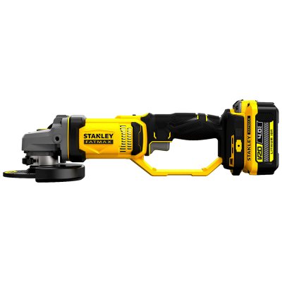 เครื่องเจียรไร้สาย Stanley 100 MM. แบตเตอรี่ 4.0Ah รุ่น SCG400M2K-B1