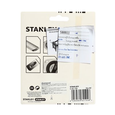 เทปวัดสายเหล็ก 15 เมตร/50 ฟุต STANLEY รุ่น 34-104N-20-159