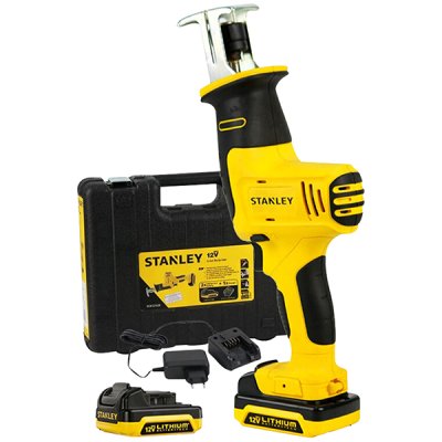 เลื่อยคอตรงไร้สาย Stanley 12V + แบตเตอรี่ 1.5Ah. 2 ก้อน รุ่น SCR121S2K-B1