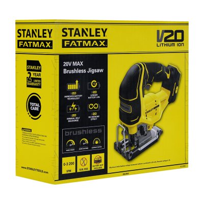 เลื่อยจิ๊กซอไร้สายไร้แปรงถ่าน Stanley 20V (ตัวเปล่า) รุ่น SBJ650-KR