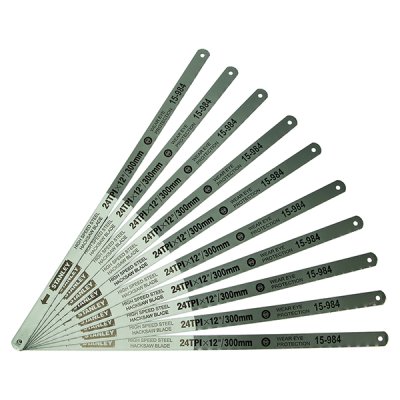 ใบเลื่อยไฮสปรีด Stanley 24 ฟัน สีฟ้า #15-984