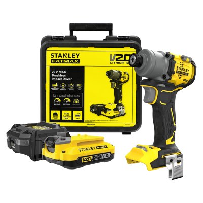 ไขควงกระแทกไร้สาย พร้อมกับแบตเตอรี Stanley 2Ah 1 ก้อน รุ่น SBI830D1K-B1