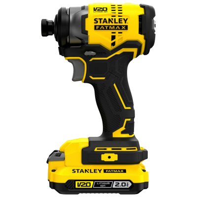 ไขควงกระแทกไร้สาย ไร้แปรงถ่าน Stanley 20V แบบเตอรี่ 2.0Ah รุ่น SBI810D2K-B1