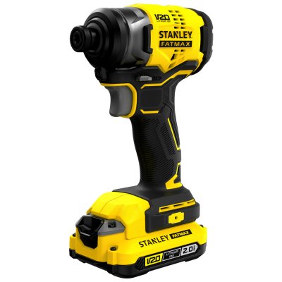 ไขควงกระแทกไร้สาย ไร้แปรงถ่าน Stanley 20V แบบเตอรี่ 2.0Ah รุ่น SBI810D2K-B1
