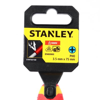ไขควงกันไฟฟ้าปากแฉก STANLEY PH0X3.5X75มม รุ่น 60-168