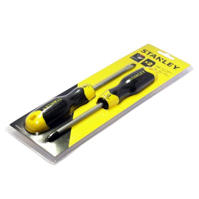 ไขควงปากแบน-ปากแฉก Stanley 2 ชิ้น/ชุด #65-200