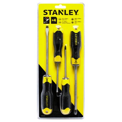 ไขควงปากแบน-ปากแฉก Stanley 4 ชิ้น/ชุด #STMT65199-8