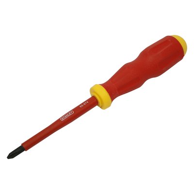 ไขควงหุ้มฉนวนกันไฟฟ้า Stanley PH รุ่น สี่แฉก (#65-974 .2 100MM./#65-972 .0 60MM.)