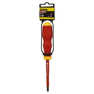 ไขควงหุ้มฉนวนกันไฟฟ้า Stanley PH รุ่น สี่แฉก (#65-974 .2 100MM./#65-972 .0 60MM.)