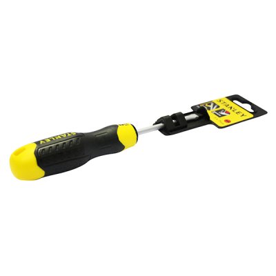 ไขควงแม่เหล็ก ปากแบนด้ามยาง Stanley 3″ #65-186