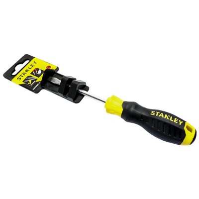 ไขควงแม่เหล็ก ปากแบนด้ามยาง Stanley 3″ #STMT60821-8