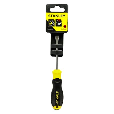 ไขควงแม่เหล็ก ปากแบนด้ามยาง Stanley 3″ #STMT60821-8