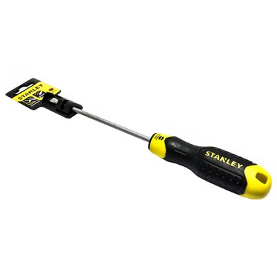 ไขควงแม่เหล็ก ปากแบนด้ามยาง Stanley 6″ #65-188-2