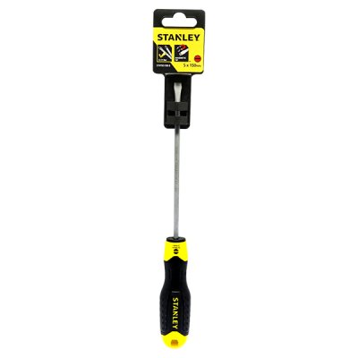ไขควงแม่เหล็ก ปากแบนด้ามยาง Stanley 6″ #65-188-2